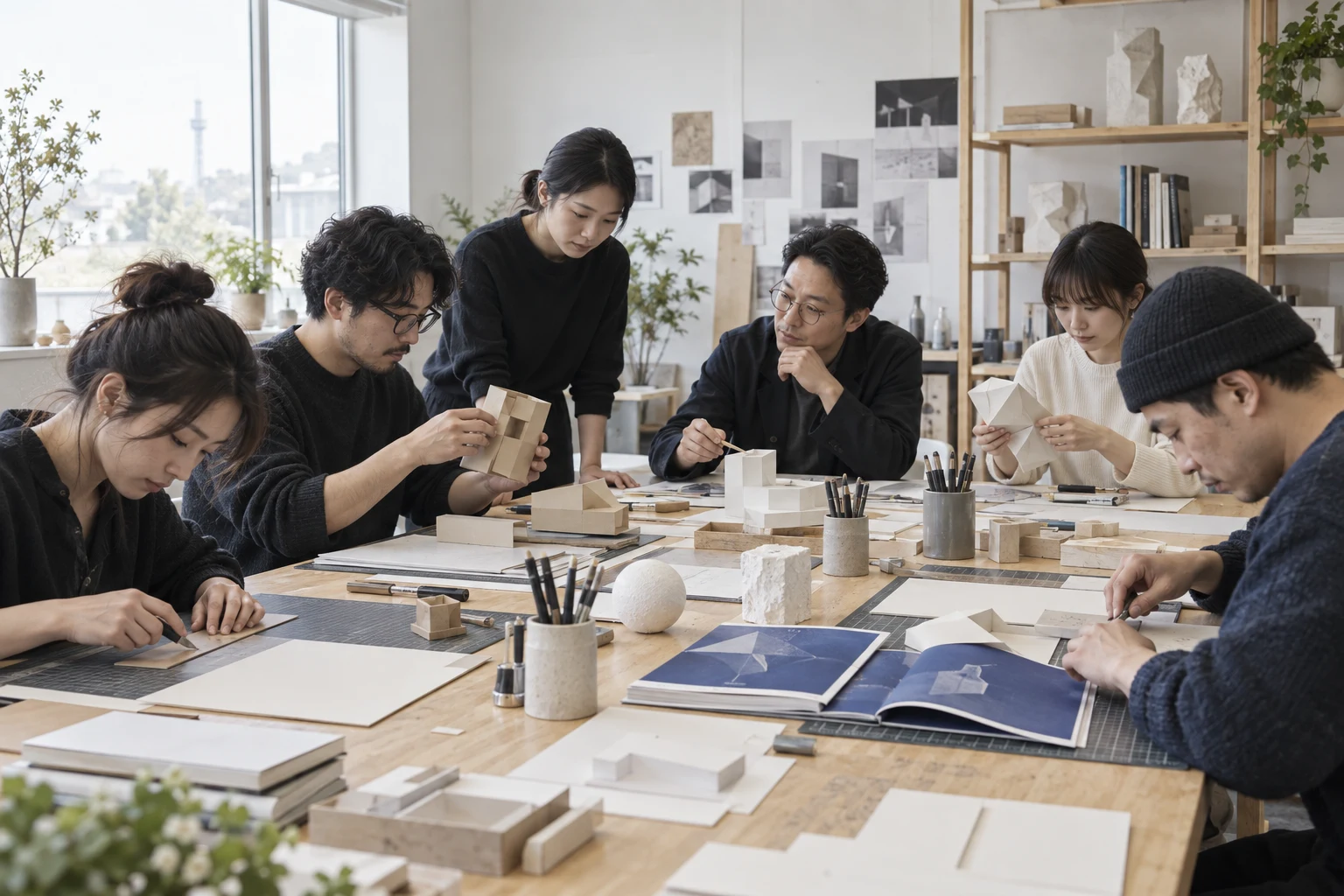 형태를 만드는 종이